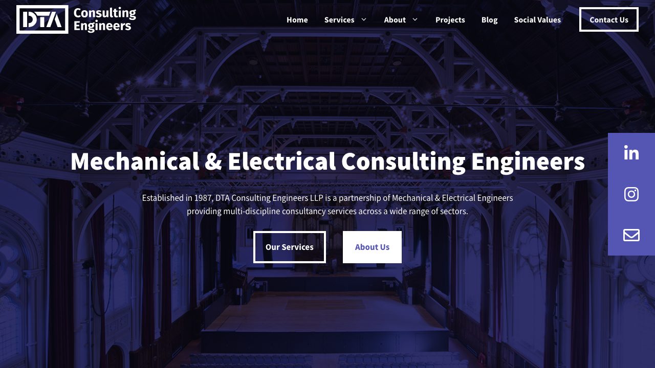 DTA Consulting Engineers LLP website