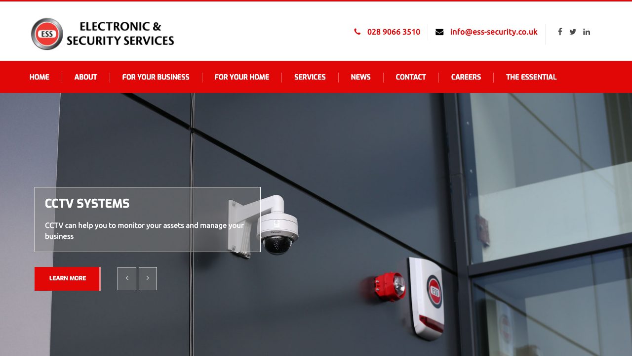 ESS Security Ltd website