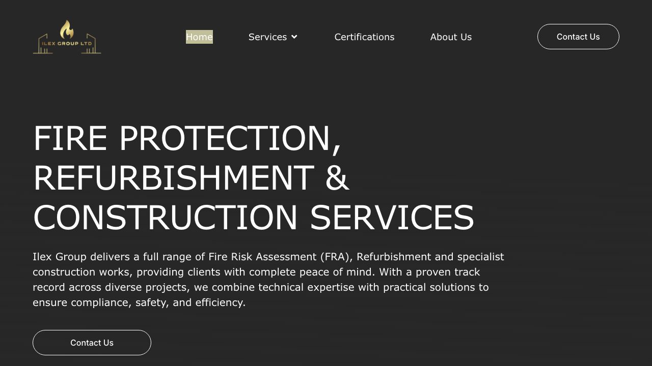 Ilex Industries Group UK Ltd website