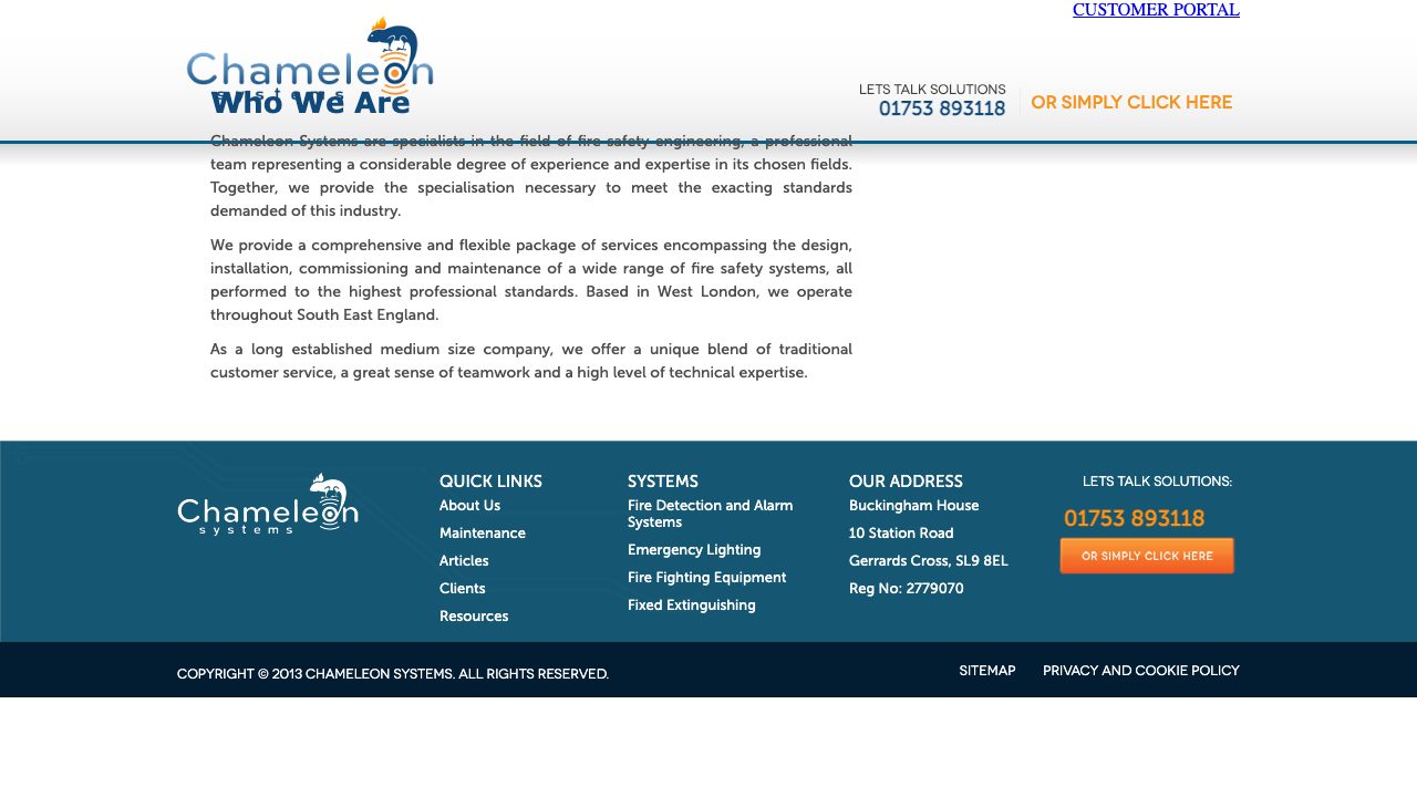 Chameleon Systems Limited website