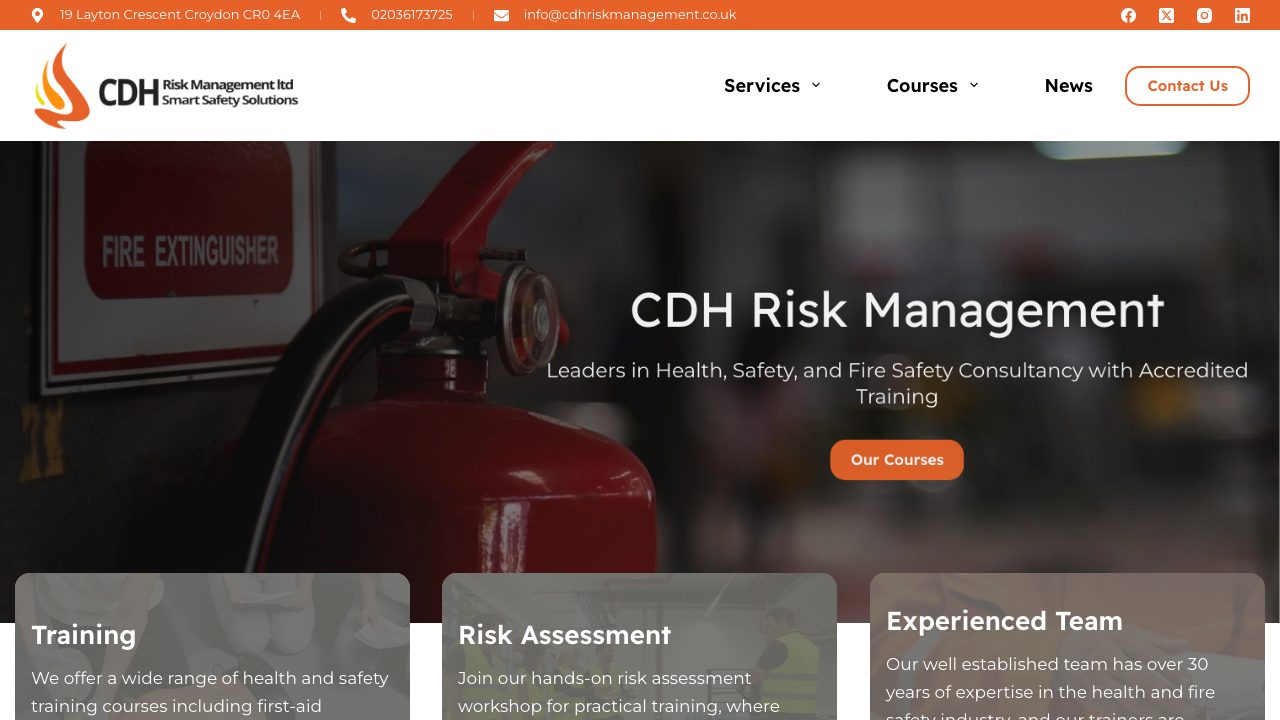 CDH Risk Management Ltd website