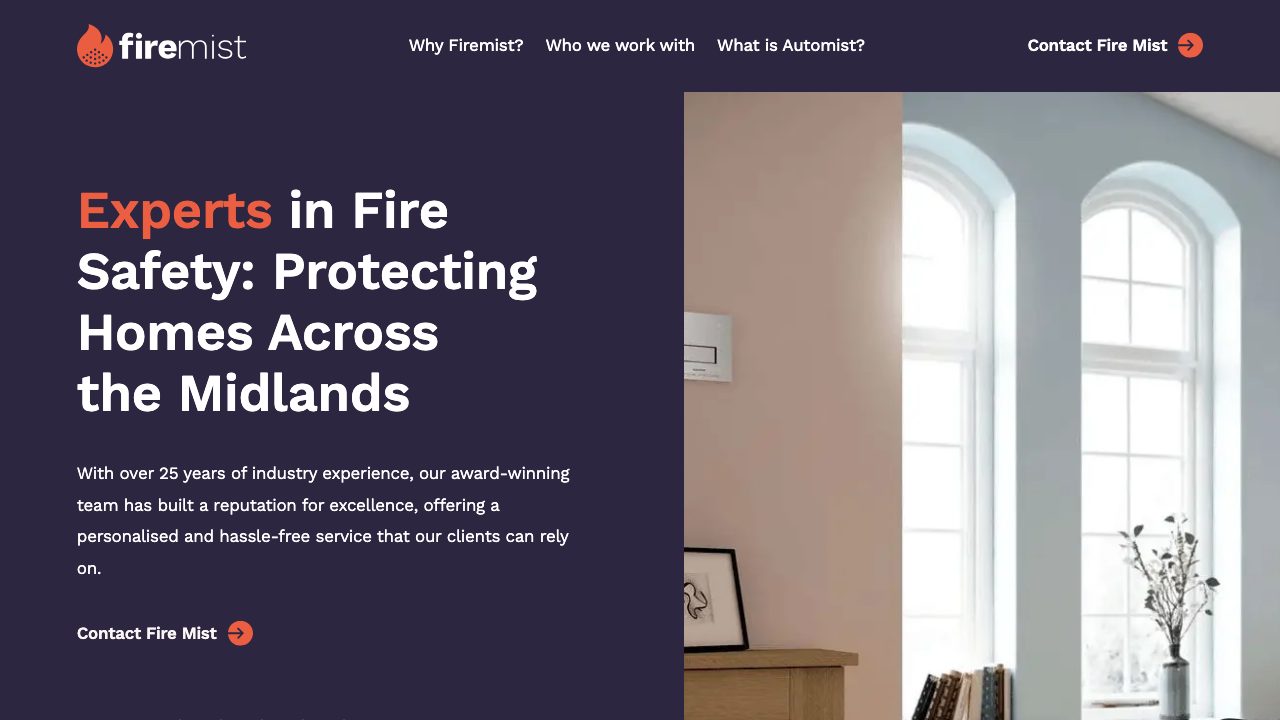 Fire Mist Solutions Ltd website