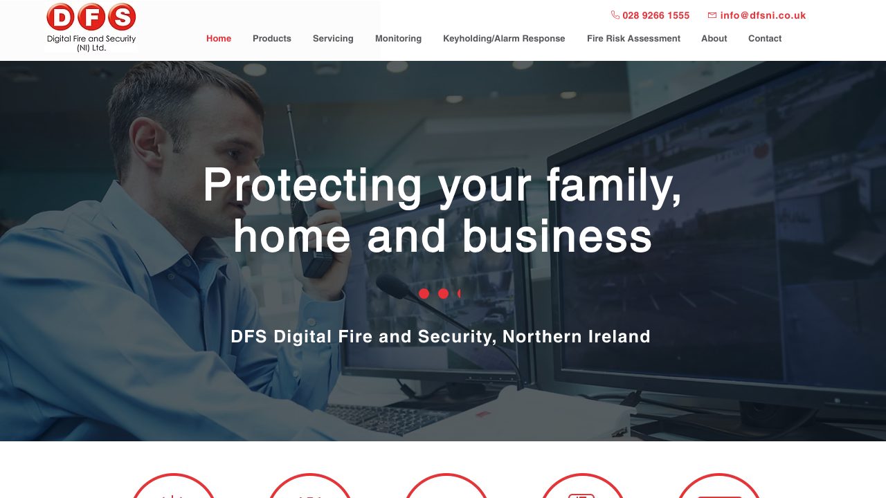 Digital Fire & Security (NI) Ltd website