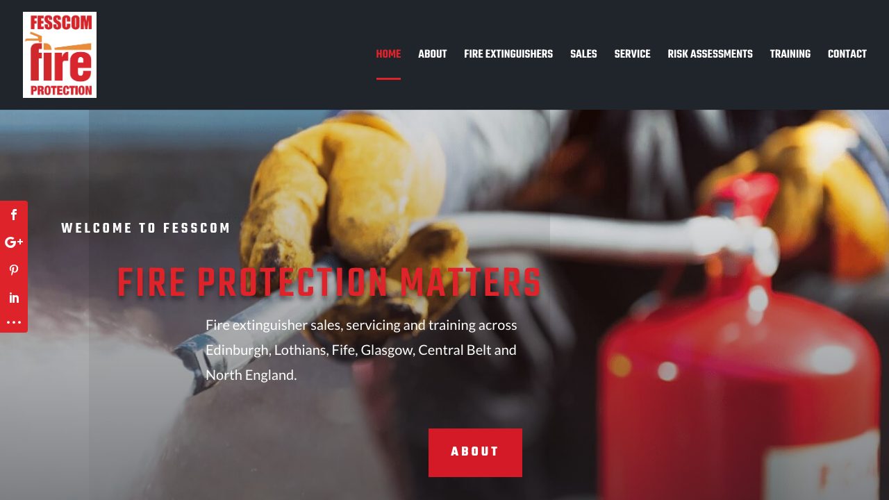 Fesscom Fire Protection website