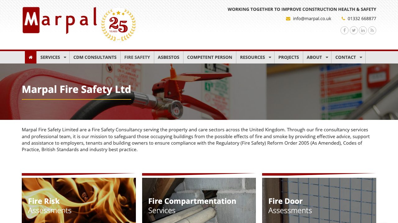 Marpal Fire Safety Ltd website