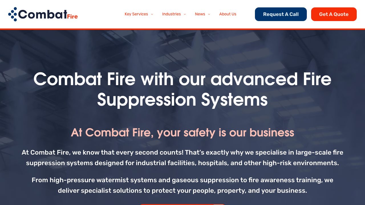 Combat Fire Ltd website