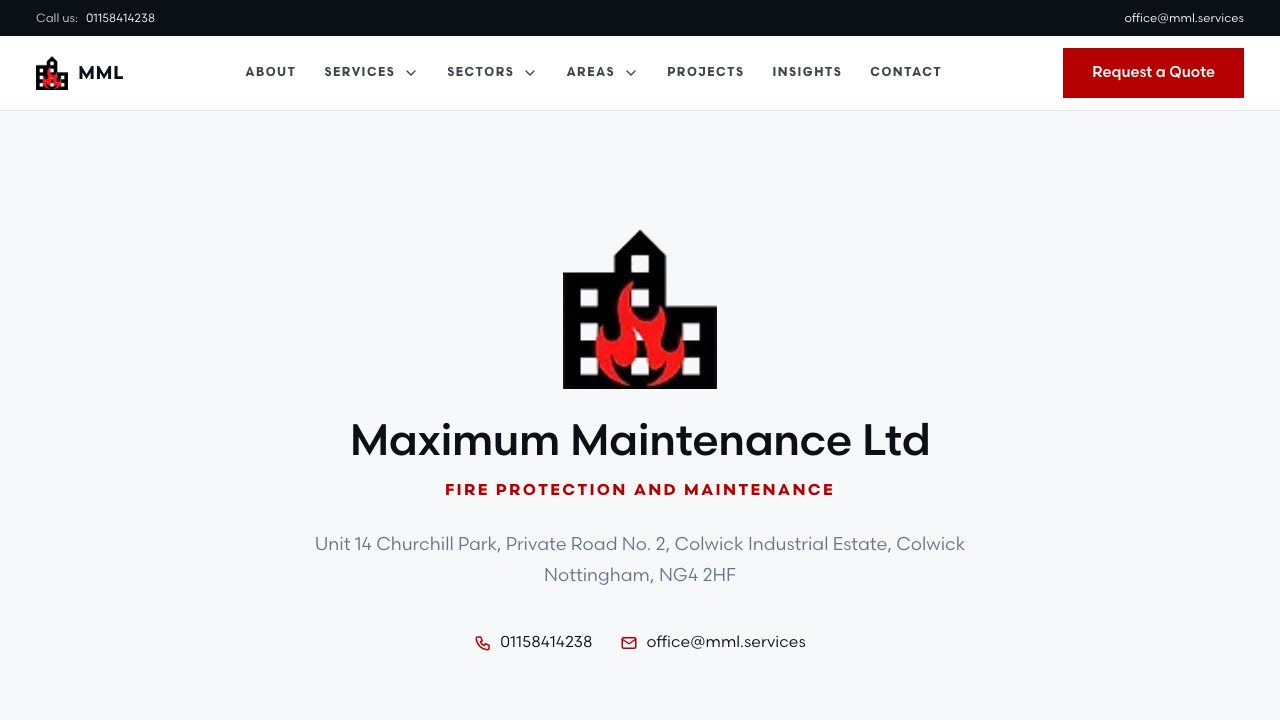MAXIMUM MAINTENANCE LIMITED website