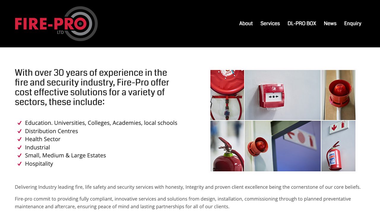 Fire-Pro Ltd website