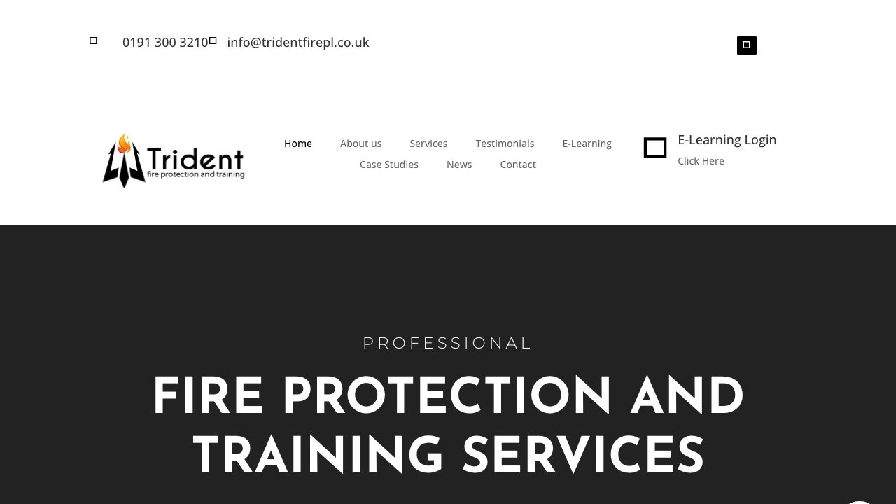 Trident Fire Protection and Training LTD website