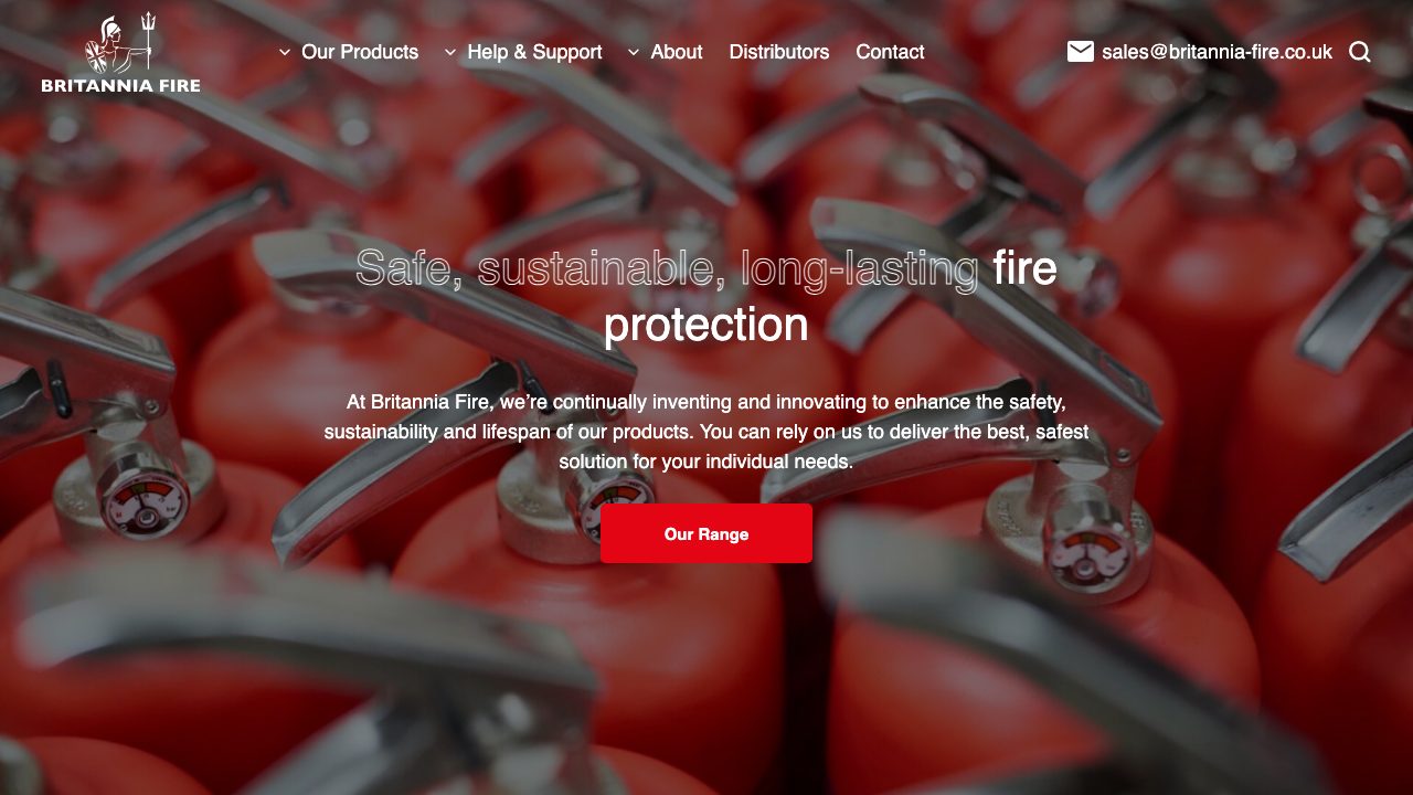 Britannia Fire Ltd website