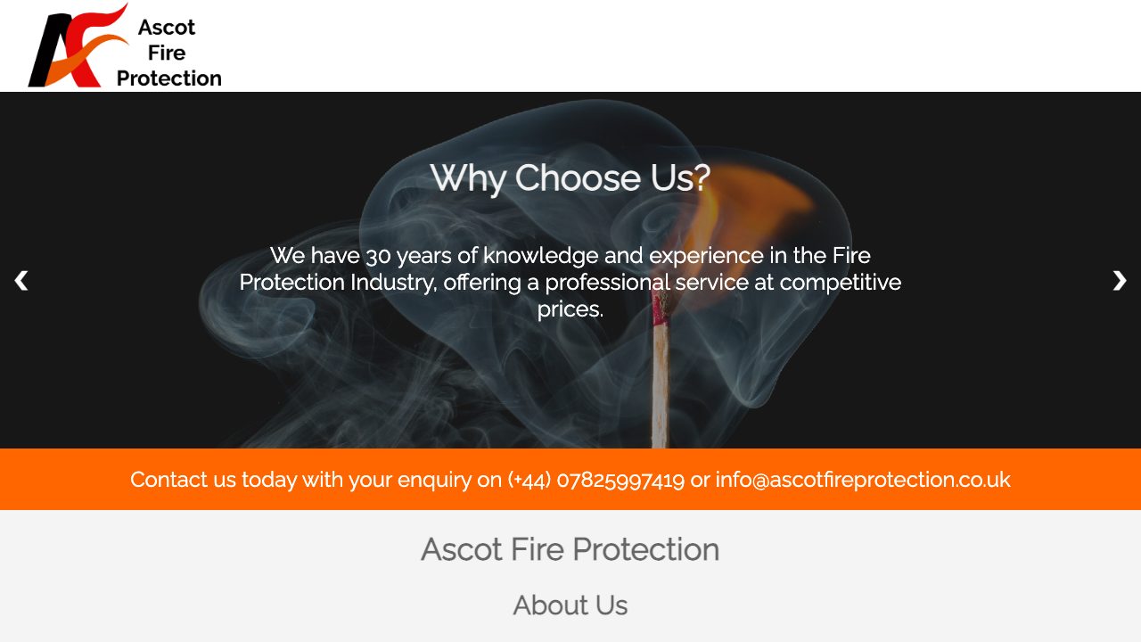 Ascott Safety Services ltd website
