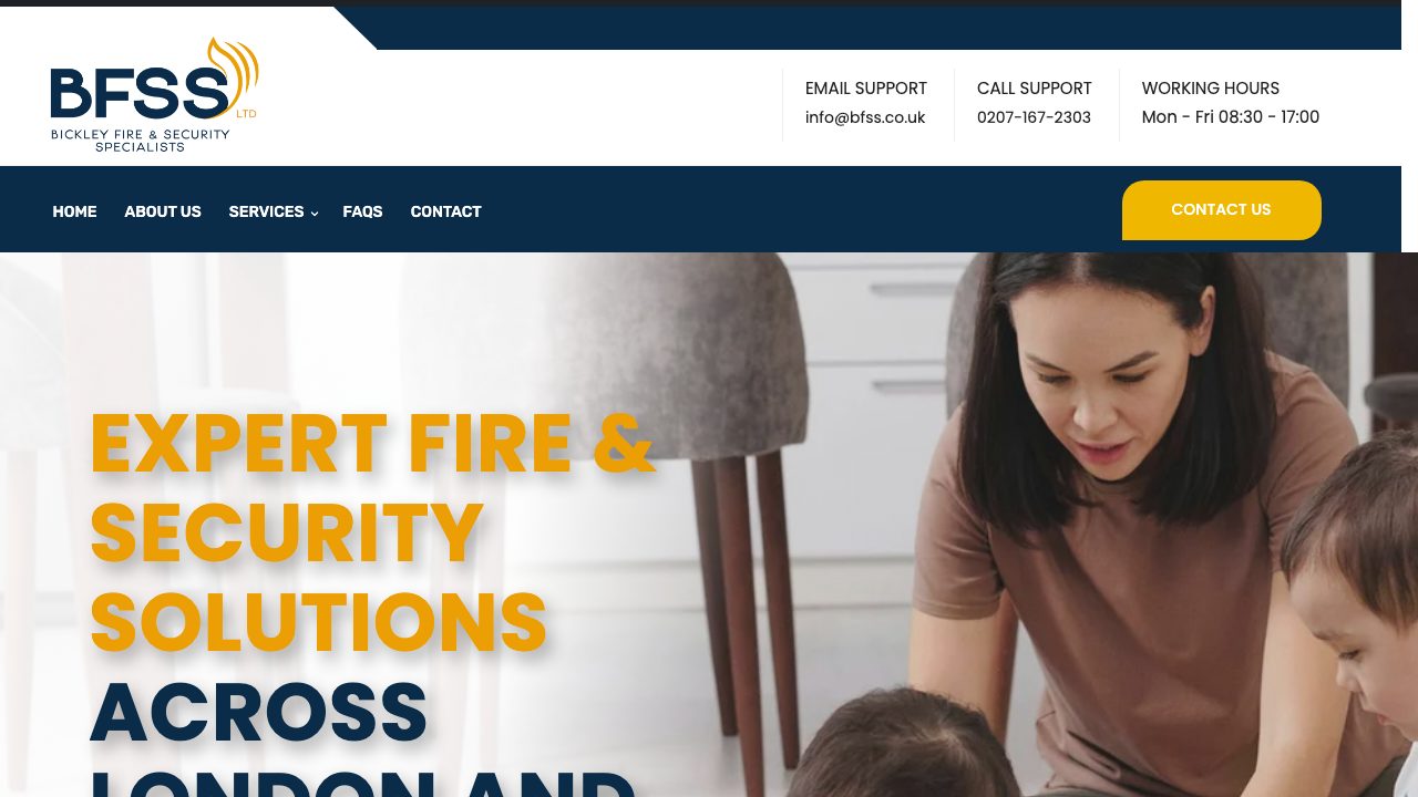 Bickley Fire & Security Specialists Ltd website