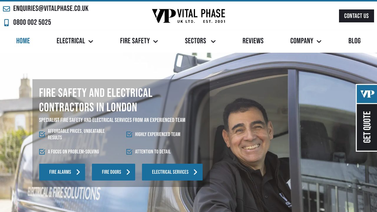 Vital Phase UK Ltd website