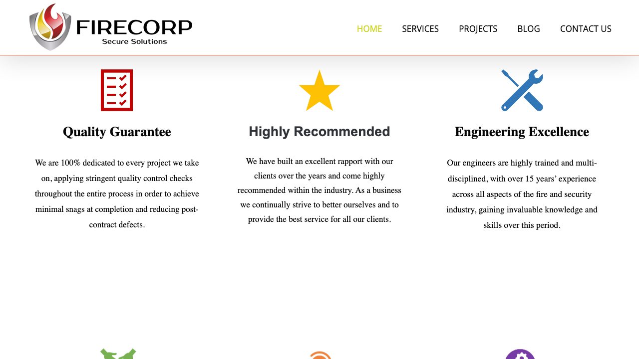 Fire-Corp Secure Solutions Ltd website