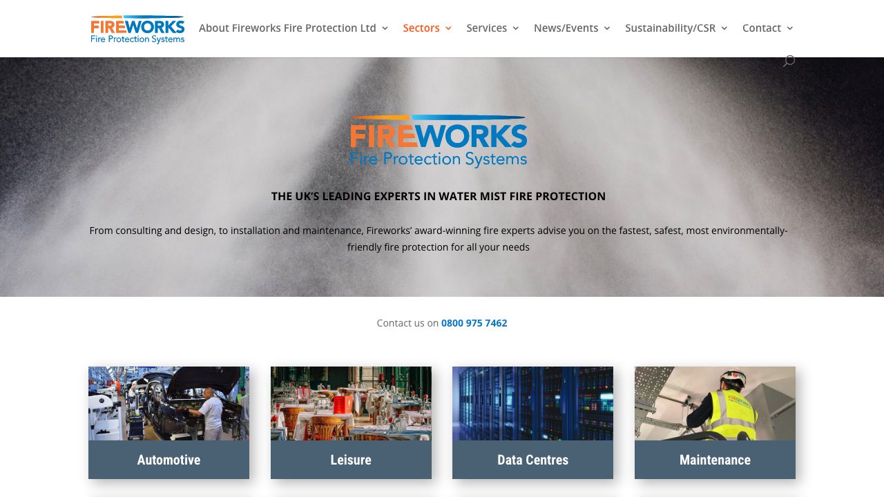 Fireworks Fire Protection Limited website