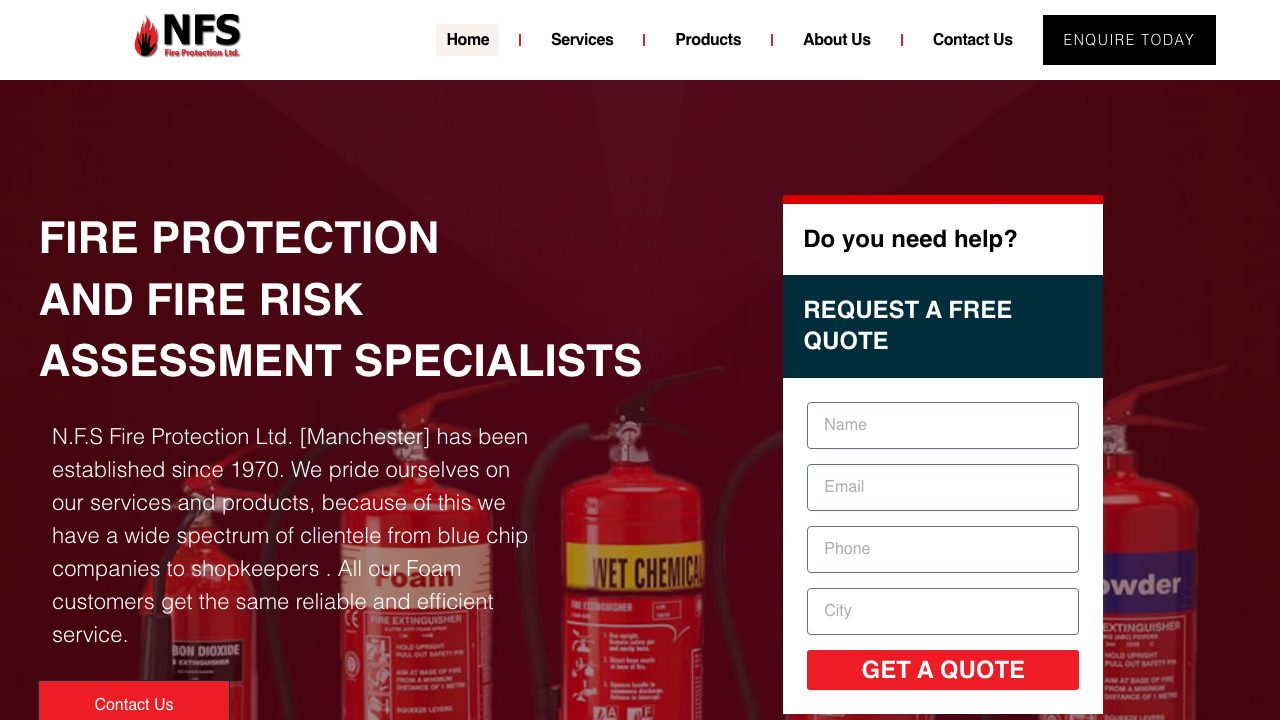 NFS fire protection ltd website