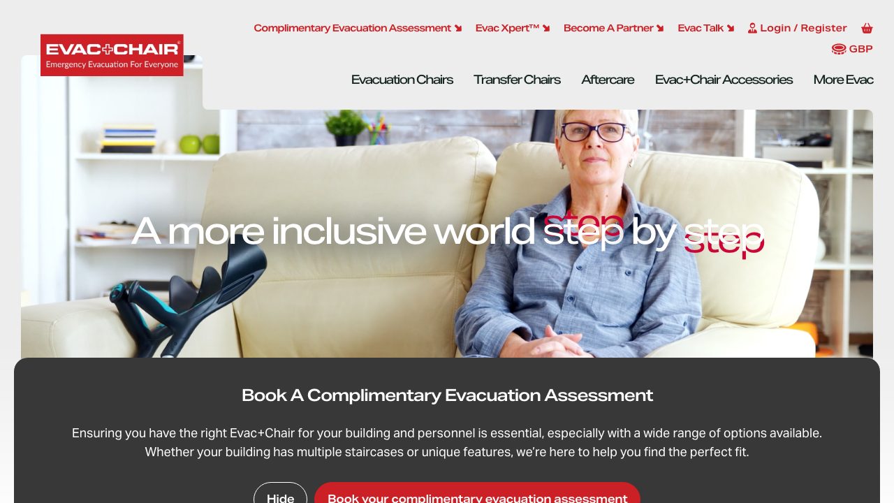 Evac+Chair International Ltd website