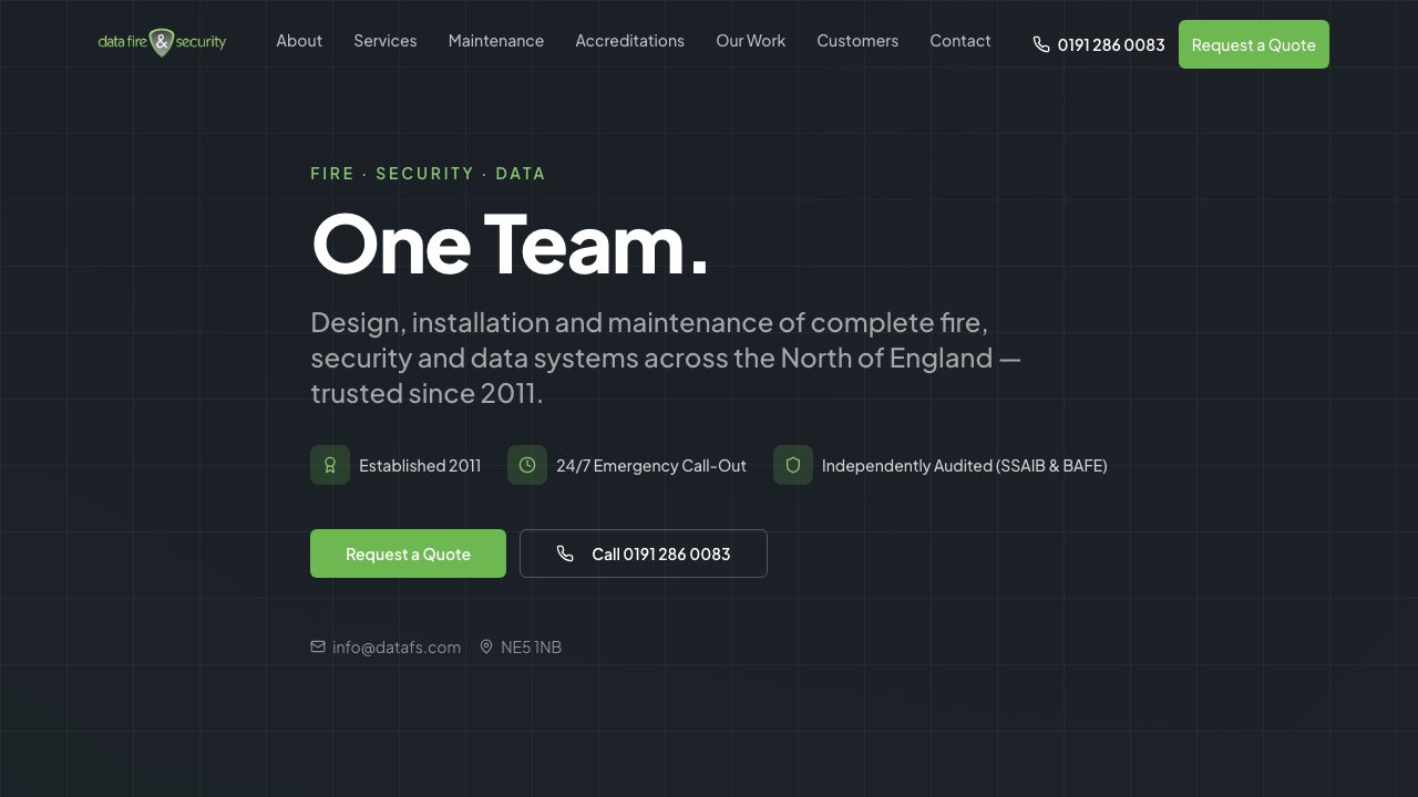 Fire Security Data Ltd website
