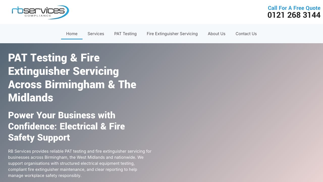 RB Services Ltd website