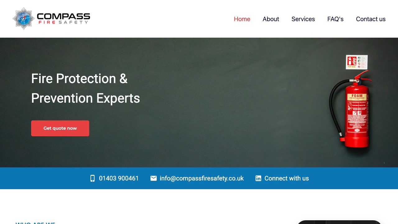 Compass Fire Safety website