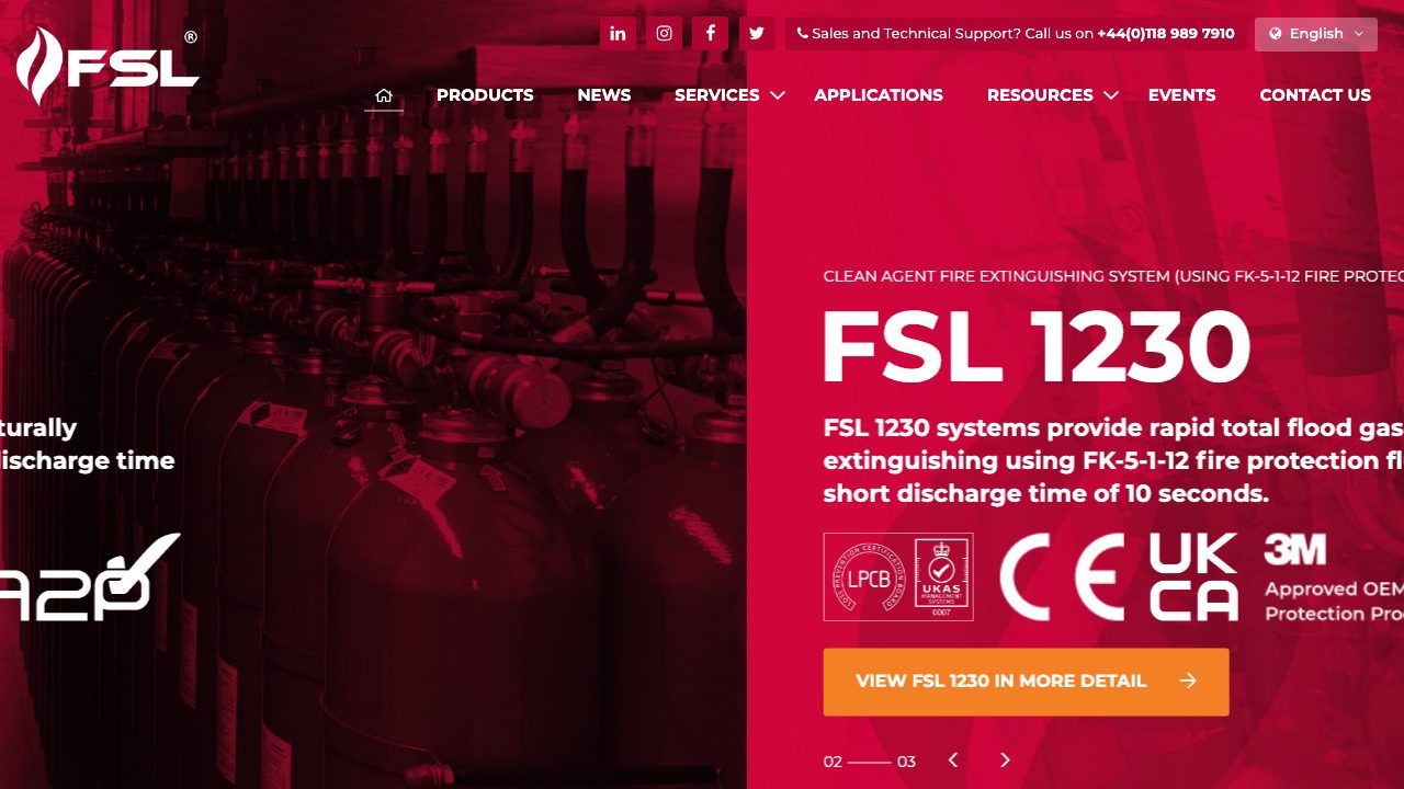Firetec Systems Limited (FSL) website