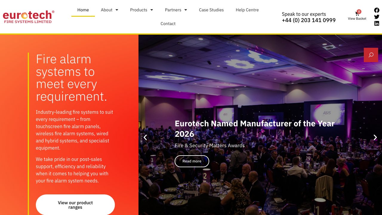 Eurotech Fire Systems Ltd website