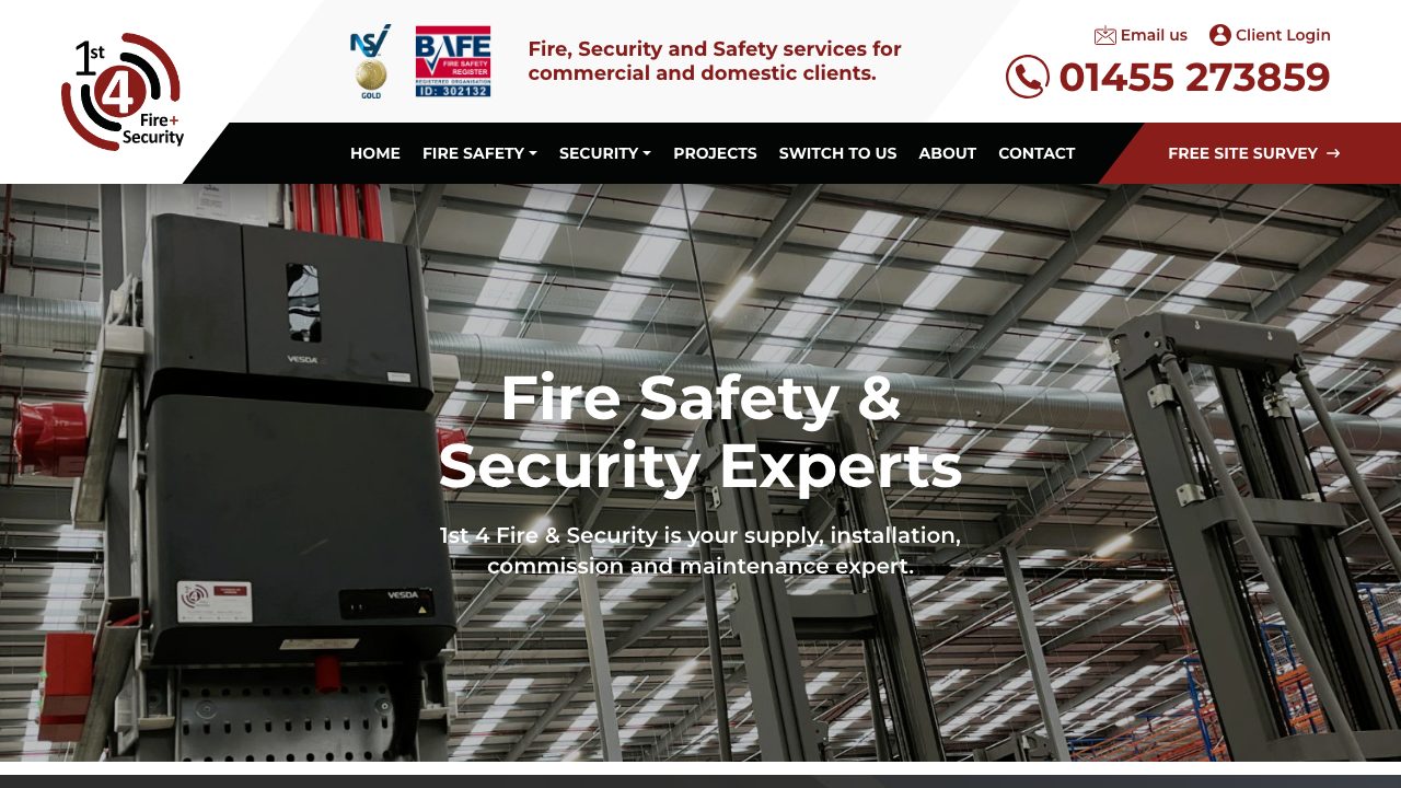 1st 4 Fire & Security Limited website