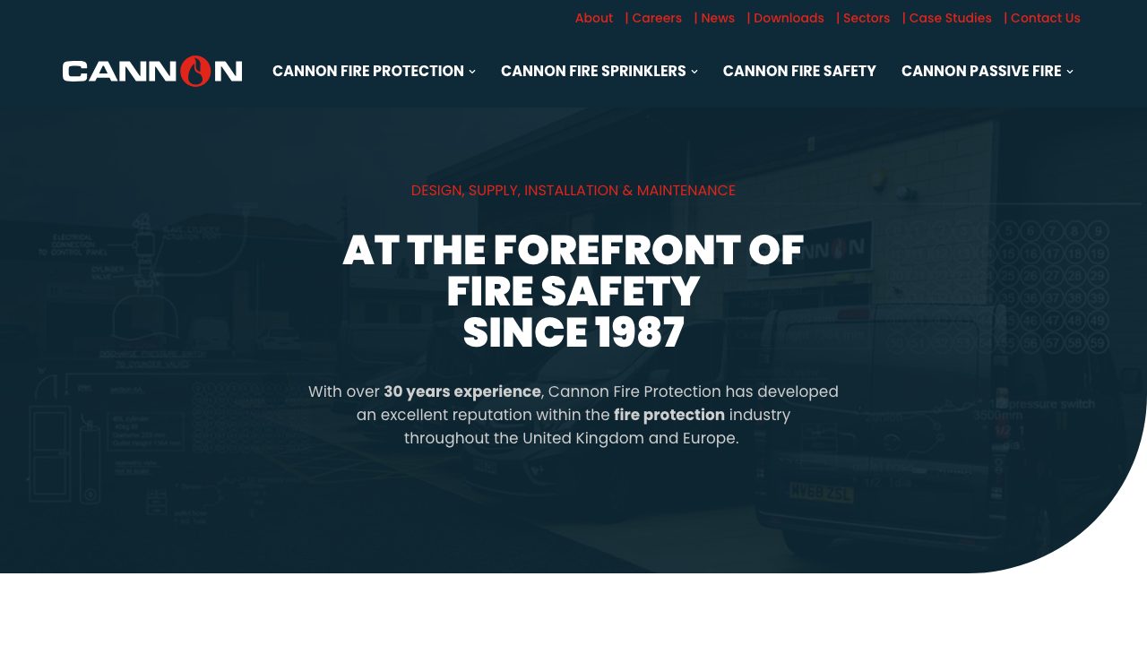 Cannon Fire Protection Ltd website