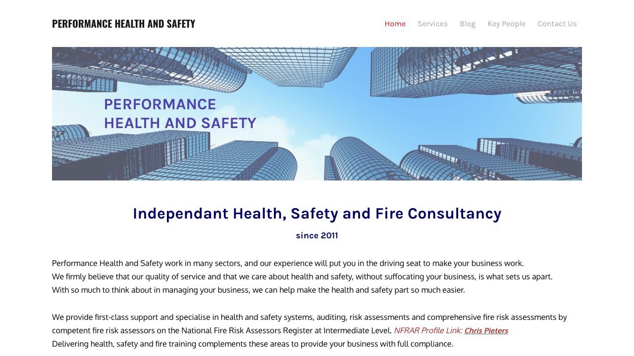 Performance Health and Safety Ltd website