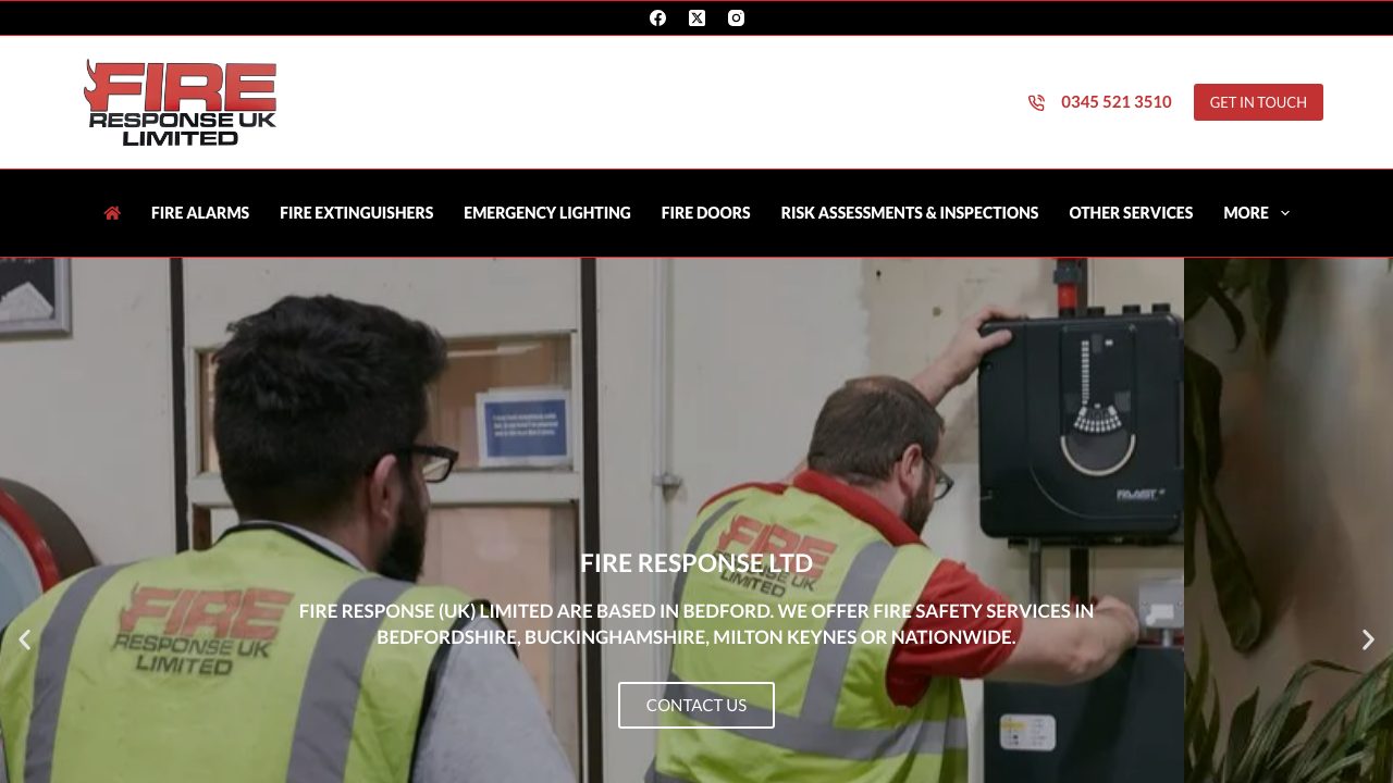 Fire Response UK Ltd website