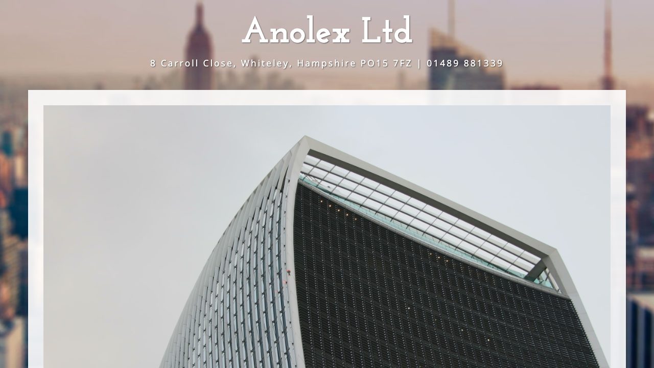Anolex Ltd website