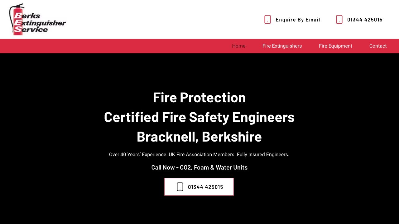 Berks Extinguisher Service website