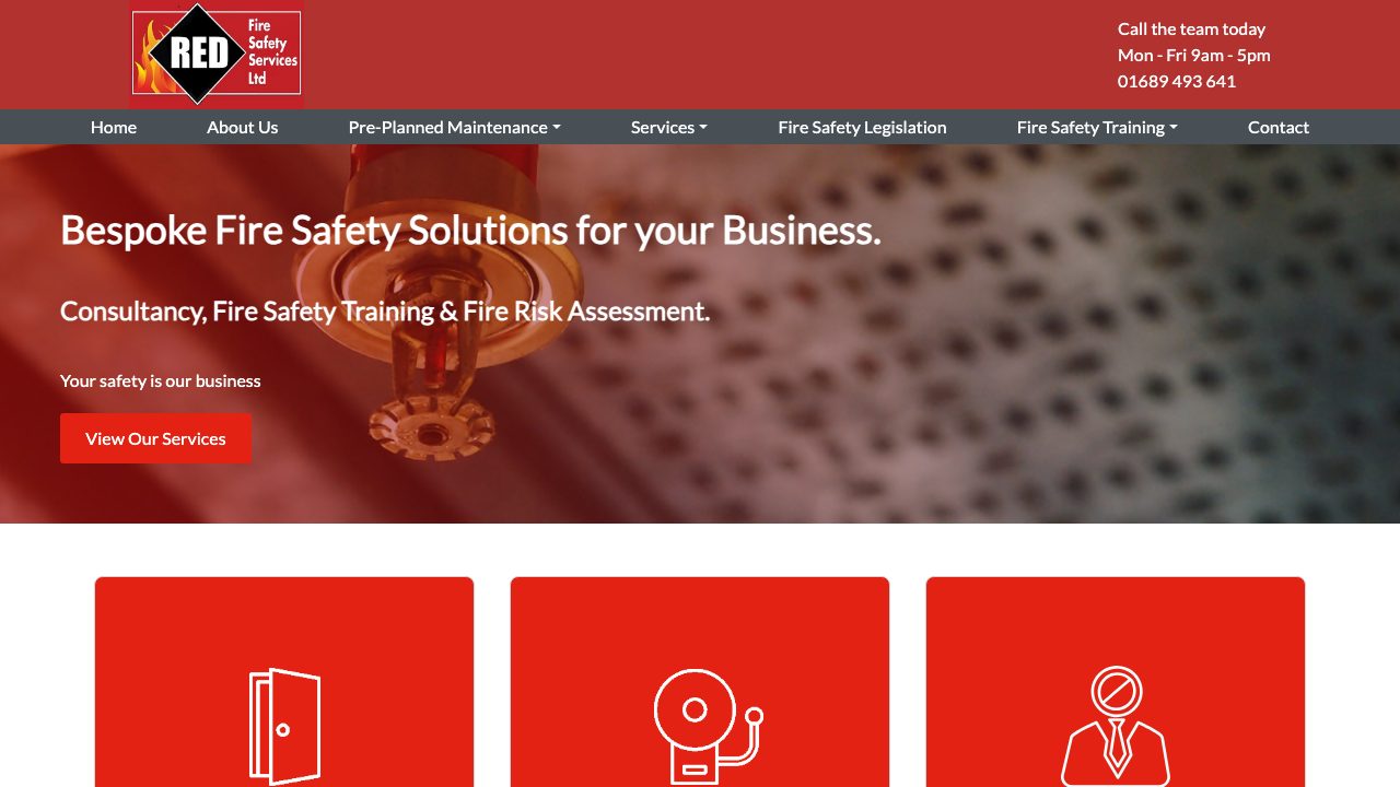 REDExtinguishers.com website