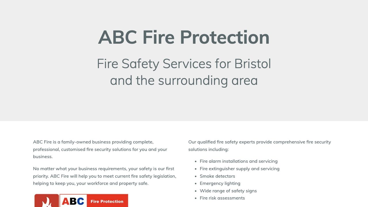 Chew Valley Alarm Co. website
