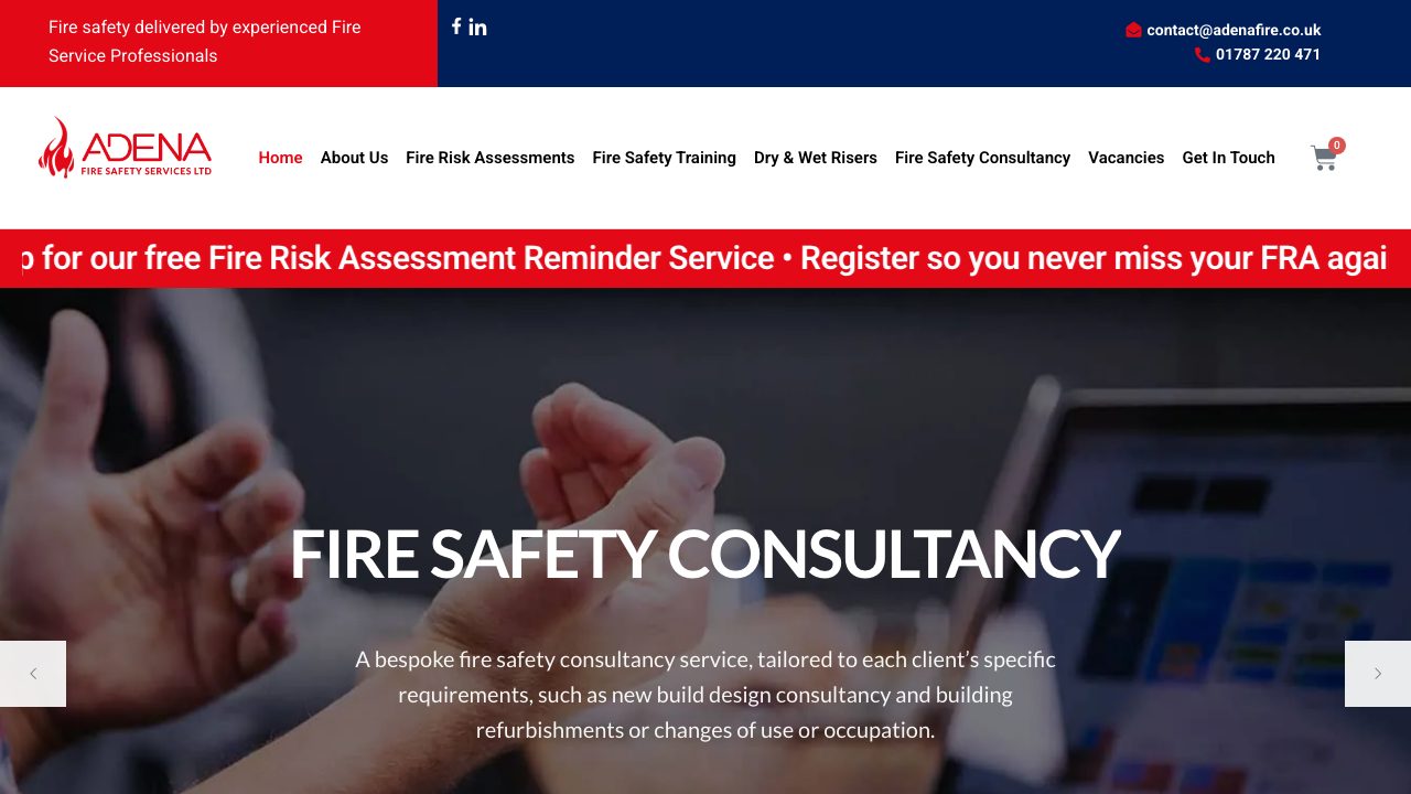 Adena Fire Safety Services Ltd website
