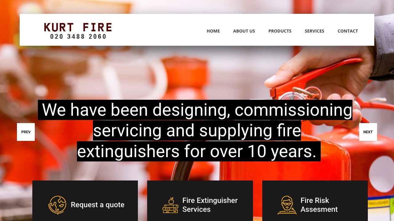 Kurt Fire Protection Ltd website