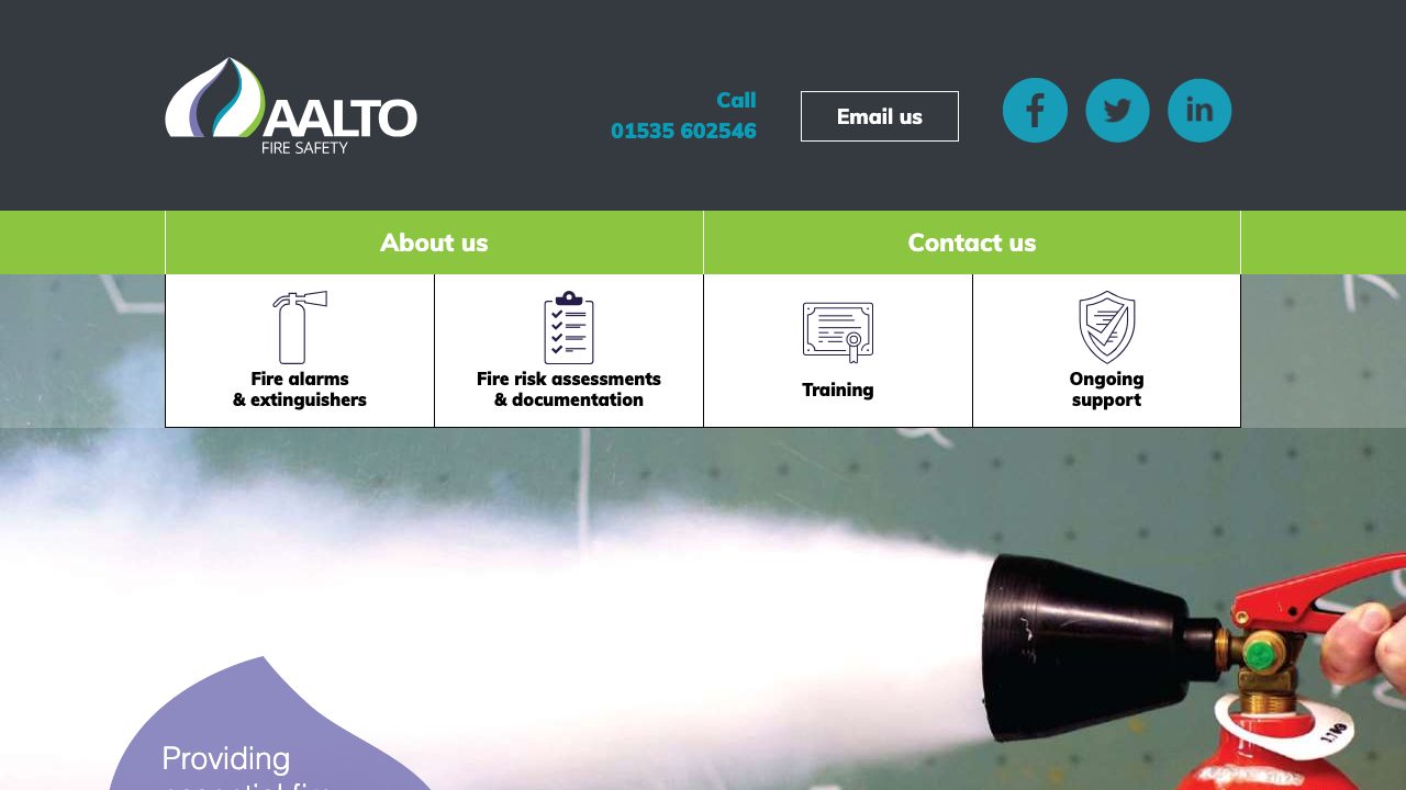 Aalto Fire Ltd website