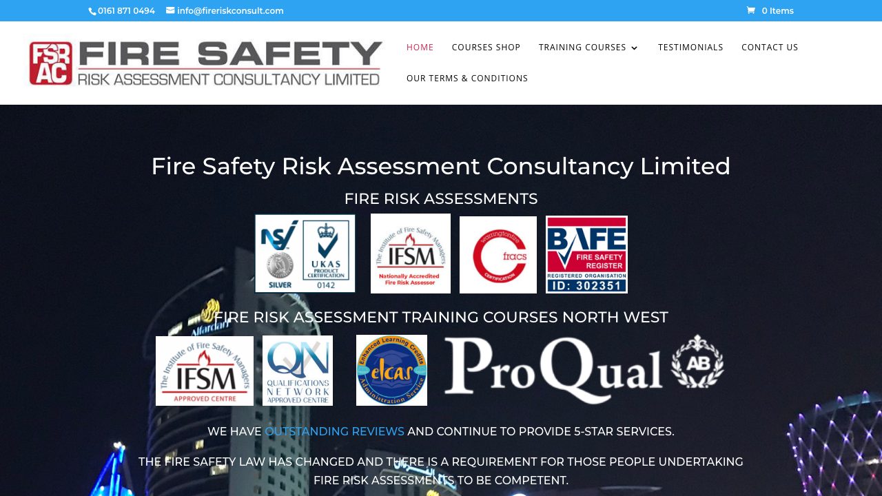 Fire Safety Risk Assessment Consultancy Limited website