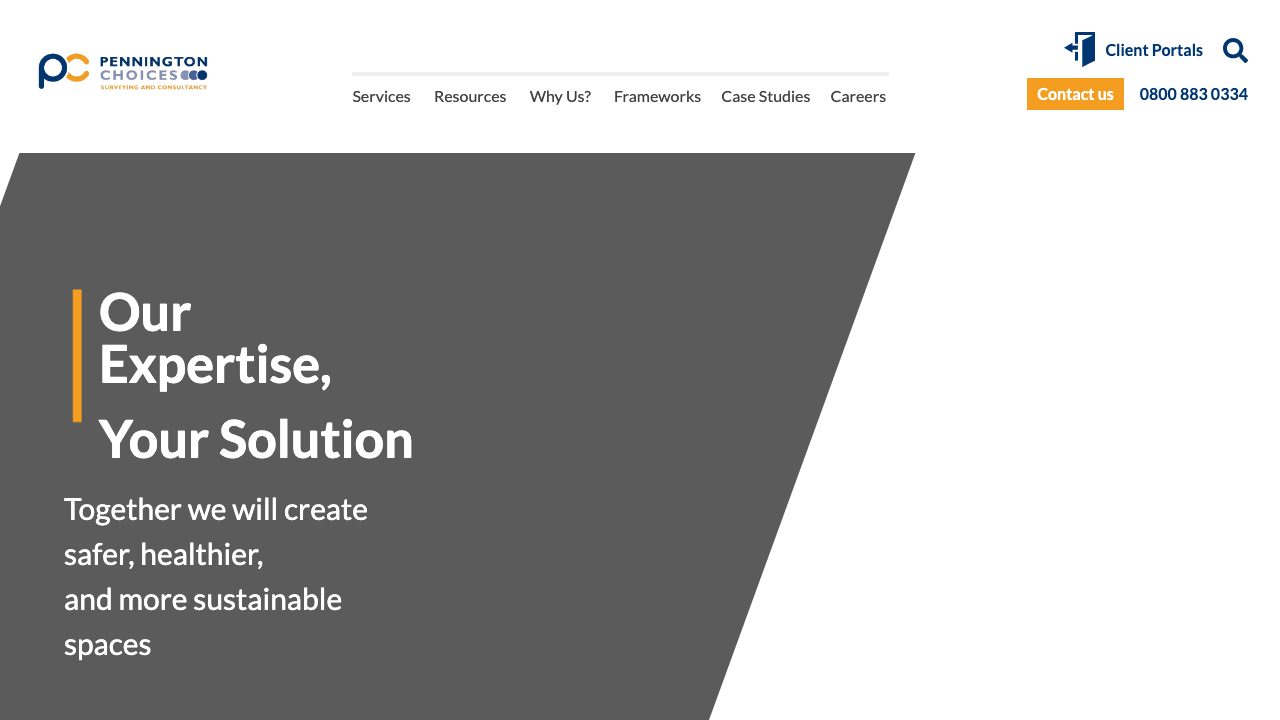 Pennington Choices Ltd website
