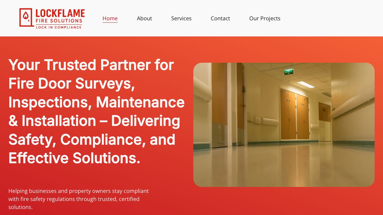 LockFlame Fire Solutions Ltd website
