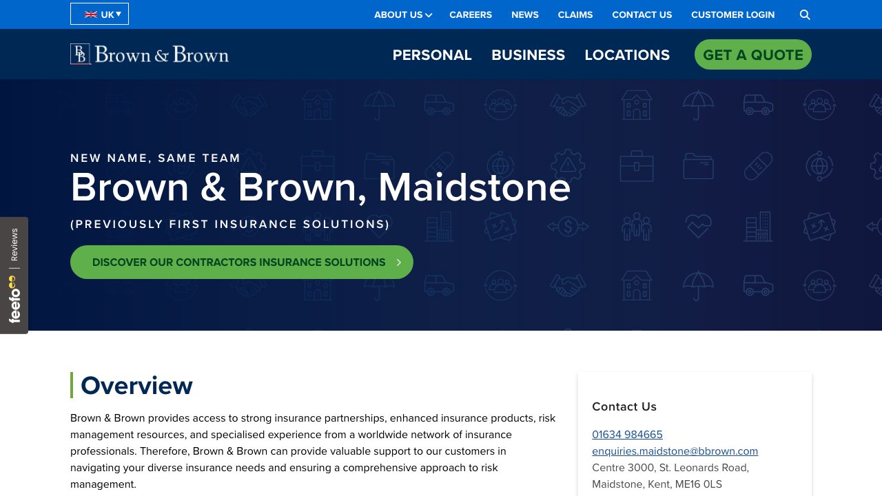 First Insurance Solutions website