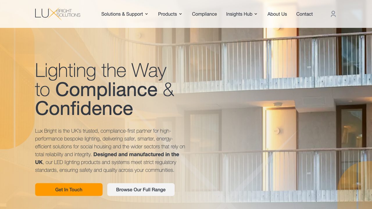 Lux Bright Solutions Ltd website