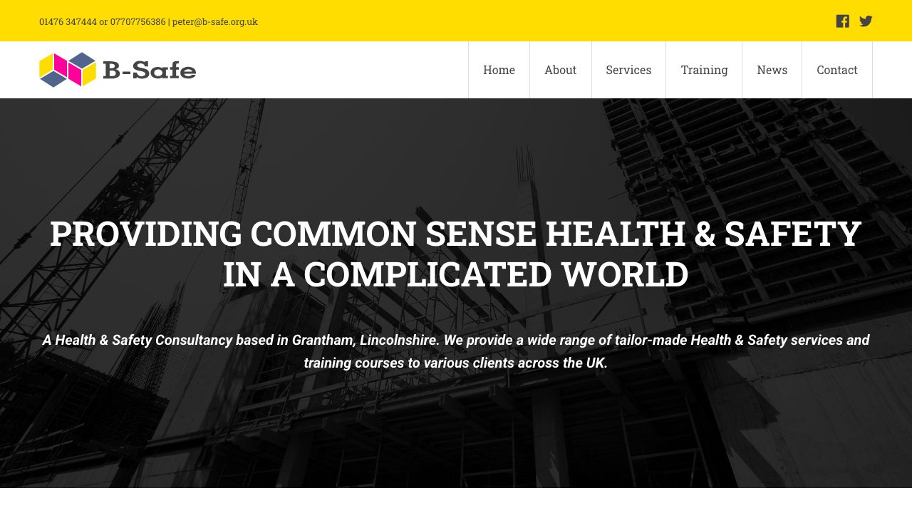 B-Safe Health & Safety Service Ltd website