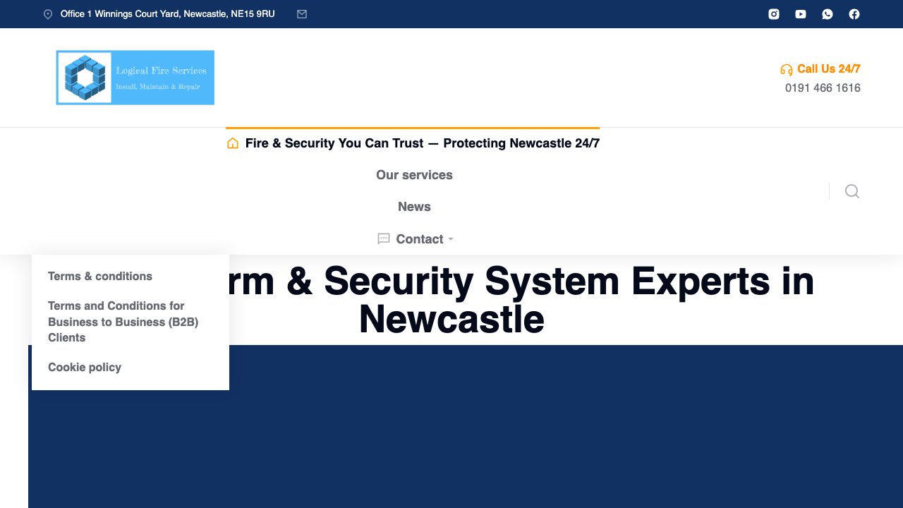 Logical Fire Services Ltd website