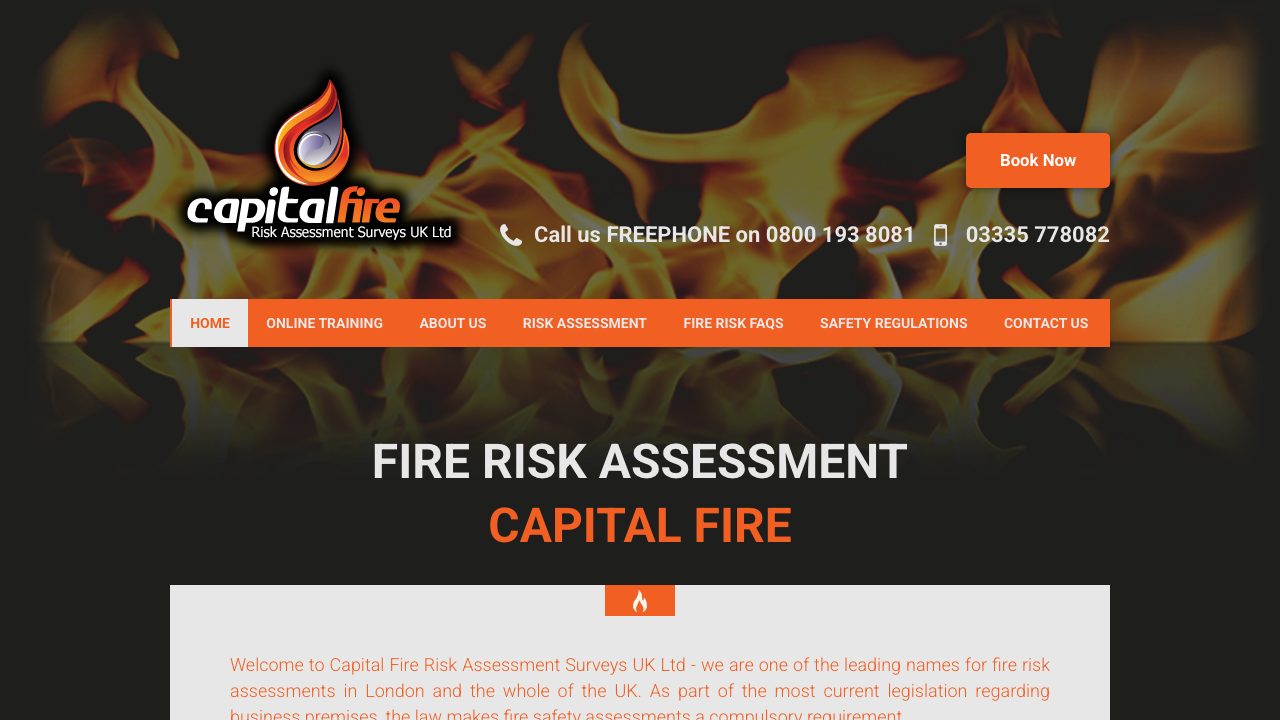 CAPITAL FIRE RISK ASSESSMENT SURVEYS UK LTD website