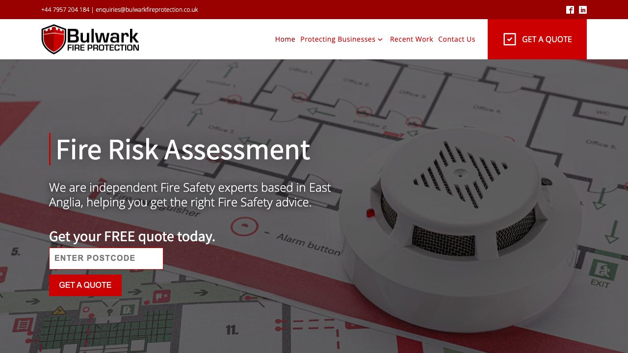 Bulwark Fire Protection website