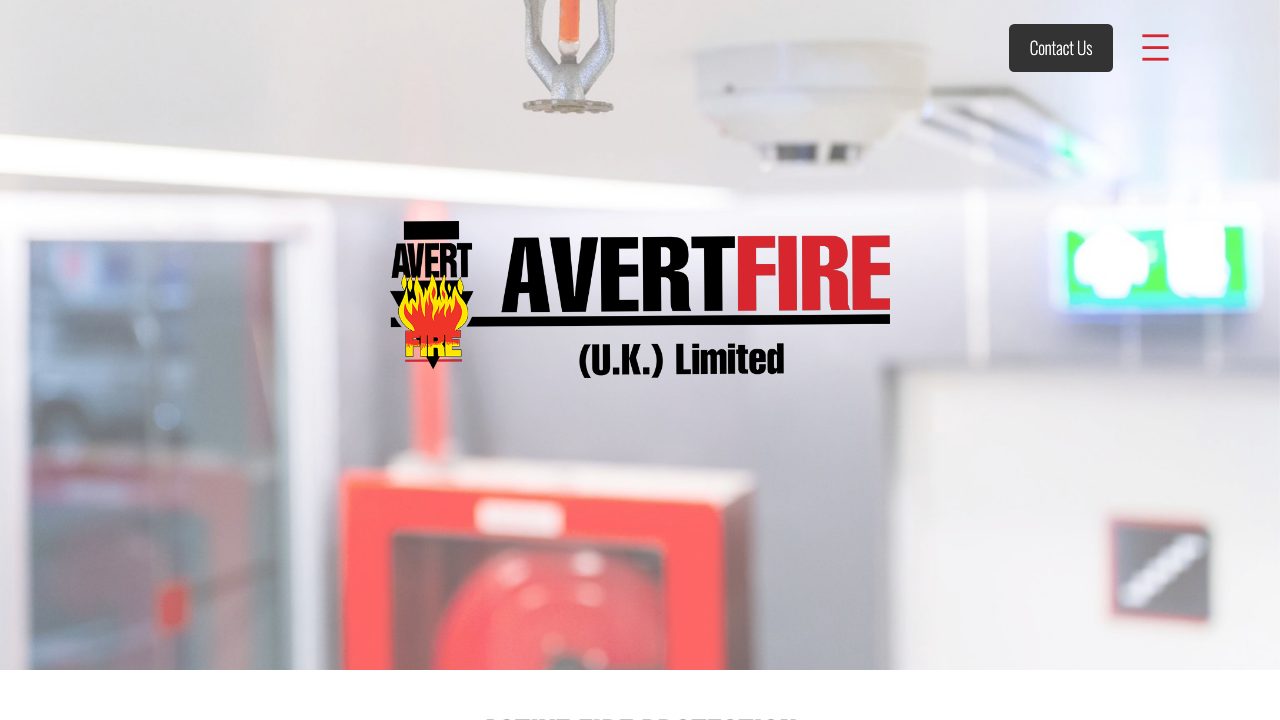 Avert Fire (UK) Ltd website
