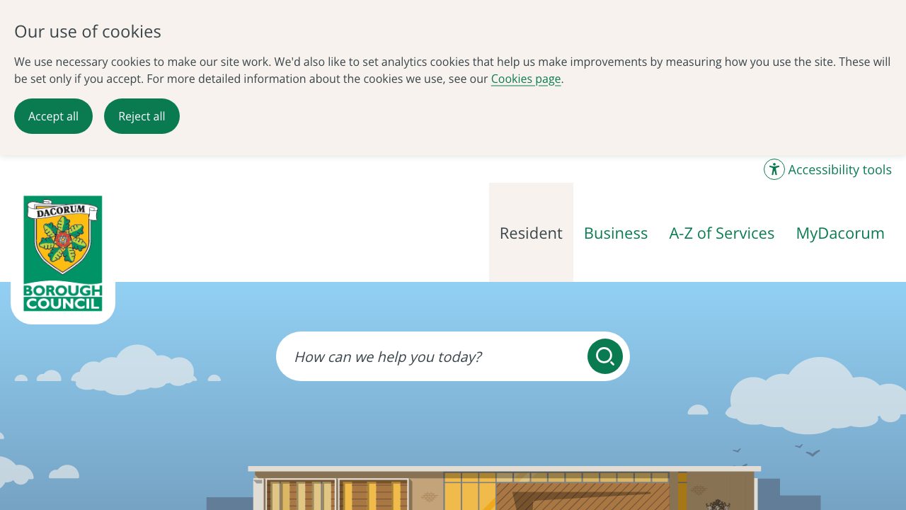 Dacorum Borough Council website