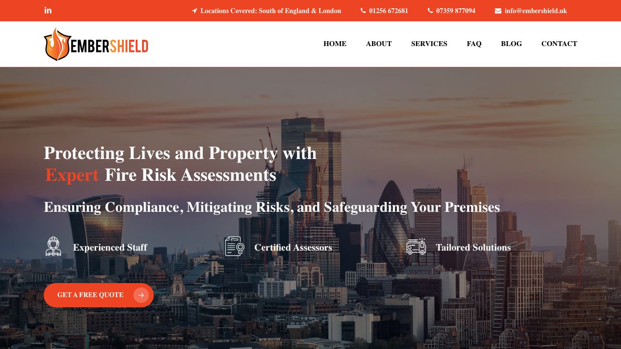 Embershield Ltd website