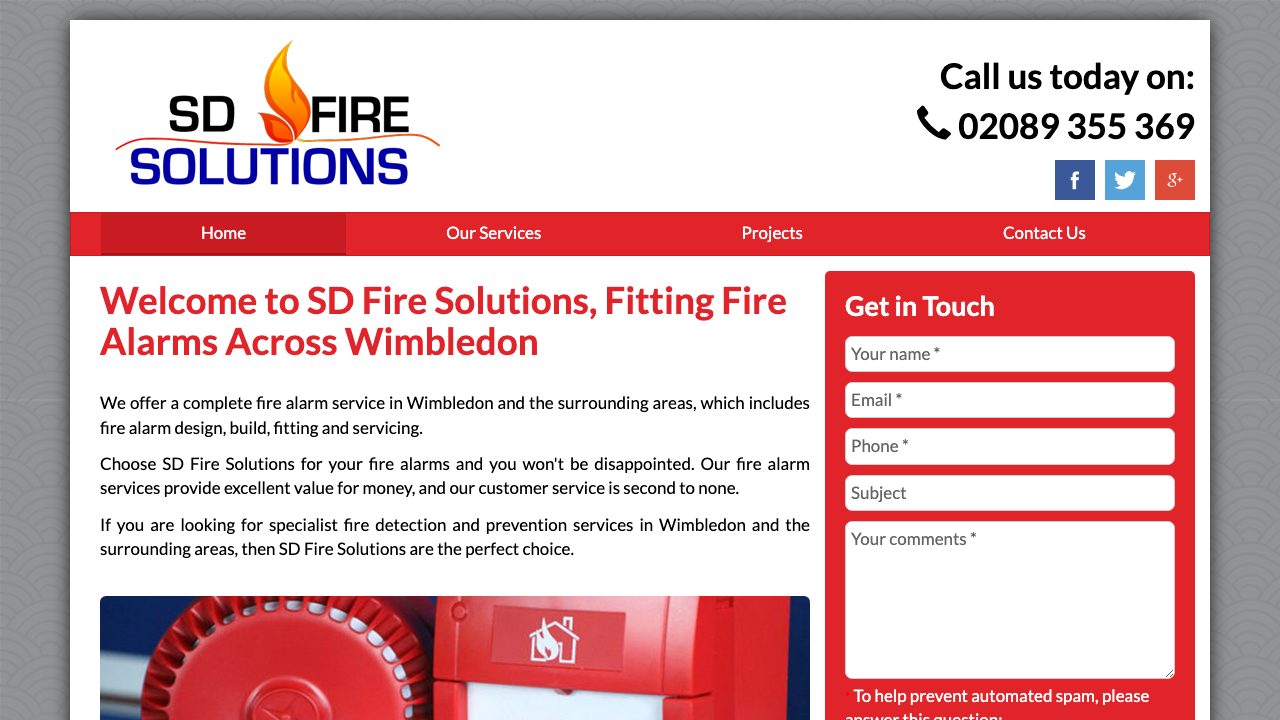 SD Fire Pro Services website